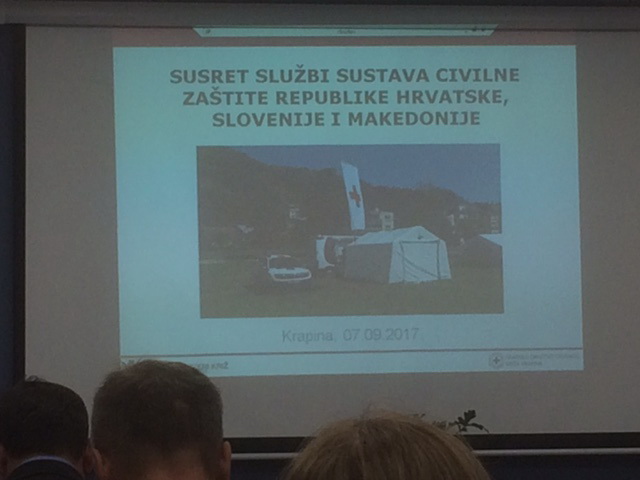 Susret službi sustava Civilne zaštite Hrvatske, Slovenije i Makedonije – Krapina, 07.09.2017